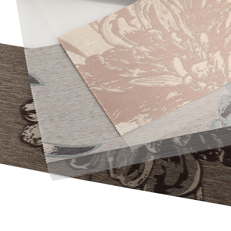 YX022 غرفة المعيشة بسيطة لينة الشاش الستار الجاكار زيبرا أعمى النسيج