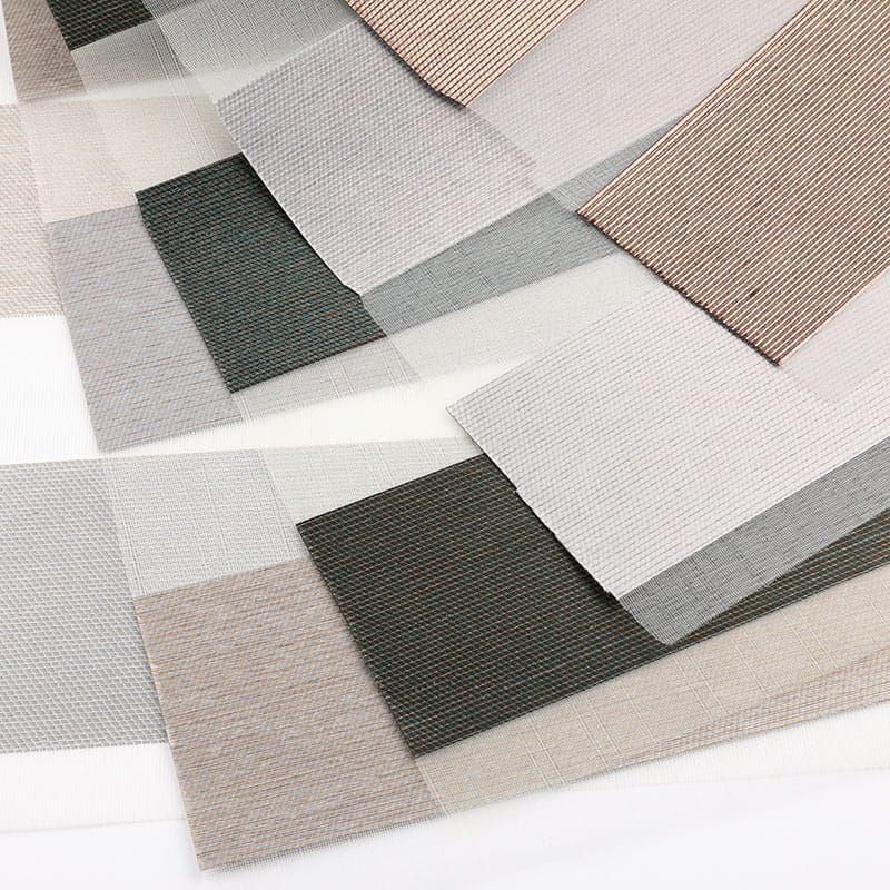 F078 فندق غرفة نوم مخططة شبه تعتيم قماش حمار وحشي أعمى